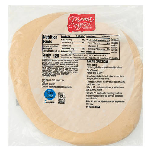Mama Cozzi's Pizza Kitchen Ready to Bake Pizza Dough, 16 oz